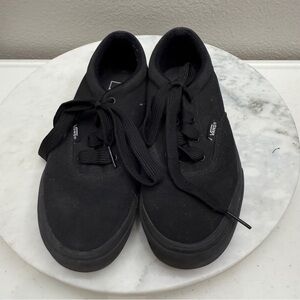 Vans Shoes Size 5 Youth Black Sneakers lace up kids